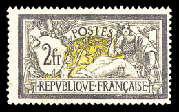 * N°122, Merson, 2F Violet Et Jaune. TB (certificat)  Cote: 1000 Euros  Qualité: * - 1900-02 Mouchon