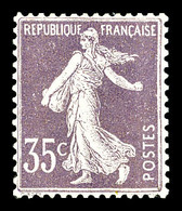 ** N°136, Semeuse, 35c Violet-clair, SUP (certificat)  Cote: 425 Euros  Qualité: ** - 1900-02 Mouchon