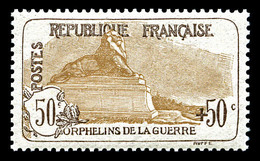 ** N°153, Orphelins: 50c +50c Brun Et Brun-clair, Très Bon Centrage. SUP (certificat)  Cote: 1250 Euros  Qualité: ** - 1900-02 Mouchon