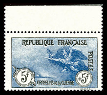 ** N°155, Orphelins, 5F +5F Noir Et Bleu, Haut De Feuille, Bon Centrage, Grande Fraîcheur, SUP (certificat)   Cote: 5500 - 1900-02 Mouchon