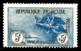 * N°155, Orphelins, 5F +5F Noir Et Bleu, TB (certificat)  Cote: 2100 Euros  Qualité: * - 1900-02 Mouchon