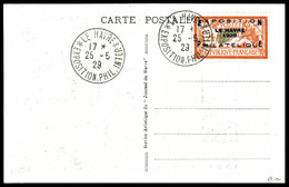 O N°257A, Exposition Philatélique Du Havre, Càd Du 25/5/1929 Sur Carte De L'exposition, Très Bon Centrage, SUP (signé Ca - 1900-02 Mouchon