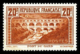 * N°262a, Pont Du Gard, 20F Chaudron Clair Type I, Très Jolie Pièce (certificat)  Cote: 1500 Euros  Qualité: * - 1900-02 Mouchon