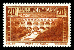 ** N°262e, 20F Pont Du Gard Chaudron Clair, Rivière Blanche Type IIA. TB (certificat)  Cote: 765 Euros  Qualité: ** - 1900-02 Mouchon