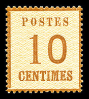 ** N°5, 10c Bistre-brun, Fraîcheur Postale TTB (certificat)    Qualité: ** - Autres & Non Classés