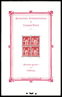 ** N°1, Exposition Philatélique De Paris 1925, TTB (certificat)  Cote: 5500 Euros  Qualité: ** - Neufs