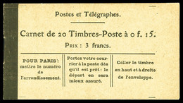 ** N°130-C2, Semeuse Lignée, 15c Vert-olive, Couverture Postale Et 'loi Du 30 Décembre 1916', Grande Fraîcheur, TTB (cer - Autres & Non Classés