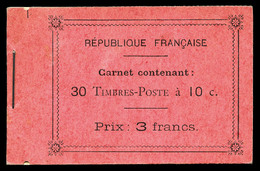 ** N°138-C7, Semeuse, 10c Rouge, 5 Feuillet De 6 Sur Papier X, RARE Et SUPERBE (certificat)     Qualité: ** - Autres & Non Classés