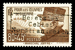 * Maréchal Joffre 80c +45c Surchargé Coudekerque. TTB (certificat)  Cote: 550 Euros  Qualité: * - Guerre (timbres De)
