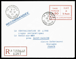 O N°6, SAINT NAZAIRE: Entier Postal 4f 50 Rouge Obl LA TURBALLE à Destination De Saint Nazaire, TTB (certificat)  Cote: - Libération