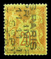 (*) N°18, 20c Brique Sur Vert Surcharge Verticale 5 Lignes Du 11 SEPTEMBRE, RARE Et TTB (signé Brun/certificat)  Cote: 1 - 1893-1947