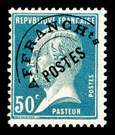 ** N°68, Pasteur, 50c Bleu, SUP (certificat)  Cote: 285 Euros  Qualité: ** - 1893-1947