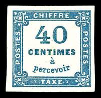 * N°7c, 40c Bleu Foncé, Très Jolie Pièce. TTB (signé Brun/certificat)  Cote: 650 Euros  Qualité: * - 1859-1959 Oblitérés