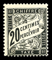 ** N°17, 20c Noir, Fraîcheur Postale, SUP (signé/certificat)    Qualité: ** - 1859-1959 Oblitérés