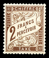 * N°26, 2F Marron, Très Bon Centrage, TTB (certificat)    Qualité: * - 1859-1959 Oblitérés