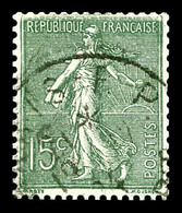 O N°130f, Semeuse, 15c Vert-gris Type VI. TB  Cote: 210 Euros  Qualité: O - Neufs