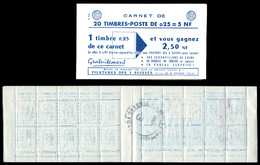 ** N°1263-C3, Série 1-60, Impression Ultra Dépouillée Sur La Totalité Des Timbres, Pièce Exceptionnelle (ex Collection J - Carnets