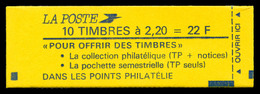 ** N°2376-C8a, Timbres Non Imprimés, Bandes Phosphores Seules, TB  Cote: 320 Euros  Qualité: ** - Carnets