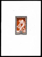 (*) N°185, Jeux Olympiques De Paris 1924: 30c Brun-rouge En épreuve Sur Feuillet, RARE Et SUP (signé/certificat)     Qua - Epreuves D'artistes