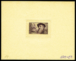 (*) N°344, Rodin, épreuve D'atelier En Violet Sur Papier Jaunâtre (N°1503). R.R (certificat)    Qualité: (*) - Epreuves D'artistes