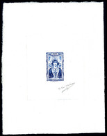 (*) N°598, Non émis 1943, Coiffe Régionale De BEARN, épreuve D'artiste En Bleu Signée. R.R. SUP (certificat)    Qualité: - Epreuves D'artistes