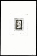 (*) N°606, Pétain, 1f50 +3f50 Brun Noir En épreuve D'artiste Grand Format (1er état) Signée Du Graveur Mazelin, R.R (cer - Epreuves D'artistes