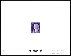 (*) N°1263, 25c Decaris, épreuve De Couleur En Lilas Et Violet. SUP. R.R.R (certificat)    Qualité: (*) - Epreuves D'artistes