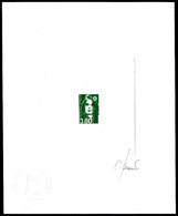 (*) N°2624, Briat 3f 80, épreuve D'artiste En Vert Signée Jumelet. R.R. (certificat)    Qualité: (*) - Epreuves D'artistes