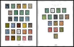 N 1876/1900, Type Sage, Collection Composée De 42 Exemplaires Essentiellement Neufs, Belle Qualité Générale, à étudier. - Collections