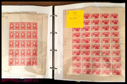 ** 1946/1957, Stock De Feuilles Ou Fragments De Feuilles. TB  Cote: 13747 Euros  Qualité: ** - Collections