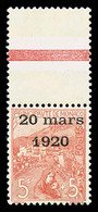 ** N°43, 5F +5F Rose Sur Verdâtre, Haut De Feuille Avec Liseret, CENTRAGE PARFAIT, FRAÏCHEUR POSTALE, RARE ET MAGNIFIQUE - Other & Unclassified