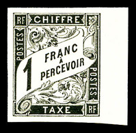 ** N°12, 1f Noir Bdf, Fraîcheur Postale. TTB (certificat)    Qualité: ** - Aigle Impérial