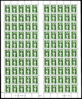 ** N°552, 2,20F Briat, Variété Surcharge Dégradée 'St Pierre Et Miquelon' Sur Feuille Complète De 100ex. TB    Qualité: - Neufs