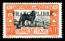 * Taxe, N°53, 30c Rouge-orange Et Noir Surchargé. SUP (signé Calves/certificat)  Cote: 500 Euros  Qualité: * - Neufs