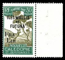 ** Taxe, N°18, 30c Vert Et Gris Olive, Surcharge Incomplète, Bdf. SUP. R. (signé Calves/certificat)  Cote: 1000 Euros  Q - Unused Stamps