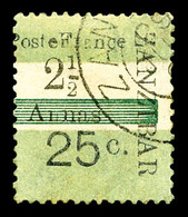 O N°42, Intervalles, 2 1/2 A Sur Vert Pâle. SUP. R.R. (signé Calves/certificat)  Cote: 1700 Euros  Qualité: O - Used Stamps