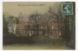 28 EURE ET LOIR - MONTIGNY SUR AVRE Château De Montuel, Carte Toilée - Montigny-sur-Avre