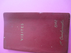 Agenda-Calendrier/Carnet Médical/Visites/1er Quadrimestre 1942/Labo.Drouet & Plet/RUEIL MALMAISON/ 1942           CAL359 - Tamaño Pequeño : 1941-60