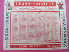 Petit Calendrier De Poche Recto-Verso/Lejay-Lagoute/ Créateur Du Cassis De DIJON/ MF Lamperier/1954     CAL362 - Kleinformat : 1941-60