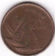 Belgium, 20 Francs 1981 Baudouin - 20 Frank