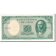 Billet, Chile, 5 Centesimos On 50 Pesos, 1960, Undated, KM:126b, SPL+ - Chili