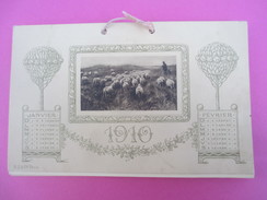 Petit Calendrier  Type " éphéméride" Tous Les Deux Mois/ Scénes Des Champs/ Barroux-Vivin/EPERNAY/1910     CAL365 - Formato Piccolo : 1901-20