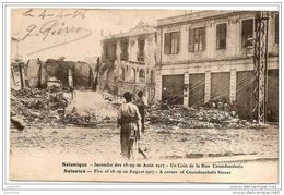 ANCERVILLE ..-- GUERRE 14-18 ..-- SALONIQUE ..--  GRECE ..-- Rue Coundouriotis . 1918 Vers France . Voir Verso . - Bar Le Duc