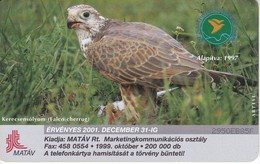 TARJETA DE HUNGRIA DE UN AGUILA (EAGLE) - Arenden & Roofvogels