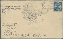 Br Thematik: Antarktis / Antarctic: First Richard E.Byrd-Expedition: 1928/1930, Official Cover "AUX BAR - CITIY OF NEW Y - Sonstige & Ohne Zuordnung