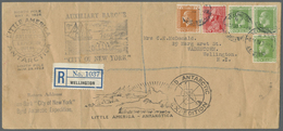 Br Thematik: Antarktis / Antarctic: First Richard E.Byrd-Expedition: 1928/1930, Registered Cover From "WELLINGTON 8.AP.3 - Altri & Non Classificati