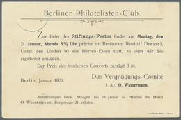 GA Thematik: Anzeigenganzsachen / Advertising Postal Stationery: 1901, Dt. Reich. Anzeigen-Privat-Postkarte 2 Pf Reichsp - Ohne Zuordnung