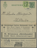 GA Thematik: Anzeigenganzsachen / Advertising Postal Stationery: 1906, Schweden. Anzeigen-Kartenbrief 5 Öre Grün Ziffer - Non Classés