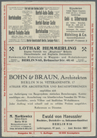 GA Thematik: Anzeigenganzsachen / Advertising Postal Stationery: 1913, Dt. Reich. Privat-Anzeigen-Kartenbrief 5 Pf Germa - Unclassified