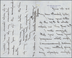 Br Thematik: Arktis / Arctic: 1915, ROBERT EDWIN PEARY, Handwritten Letter (June 1st) To President Kolbe (Parke Rexford - Autres & Non Classés